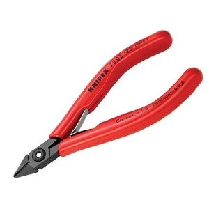 Image of Knipex Electronic Diagonal Cut Pliers Extra Slim PVC Grip 125mm
