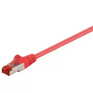 Image of Goobay RJ45 S/FTP CAT 6 Network Cable - 3m - Red