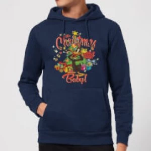 Image of Looney Tunes Its Christmas Baby Christmas Hoodie - Navy - M