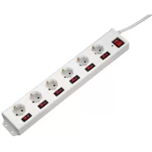 Image of Hama 137239 power extension 1.4 m 6 AC outlet(s) Indoor White