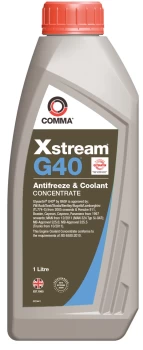 Image of Xstream G40 Concentrated Antifreeze & Coolant - 1 litre XSG401L COMMA