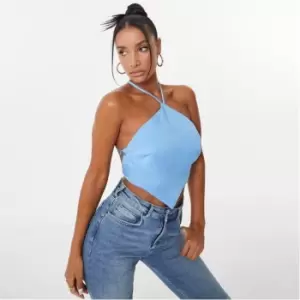 Image of Jack Wills Satin Bandana Top - Blue