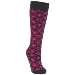 Image of Trespass Womens/Ladies Marci Ski Socks (3/9 UK) (Pink Lady Geo Print)