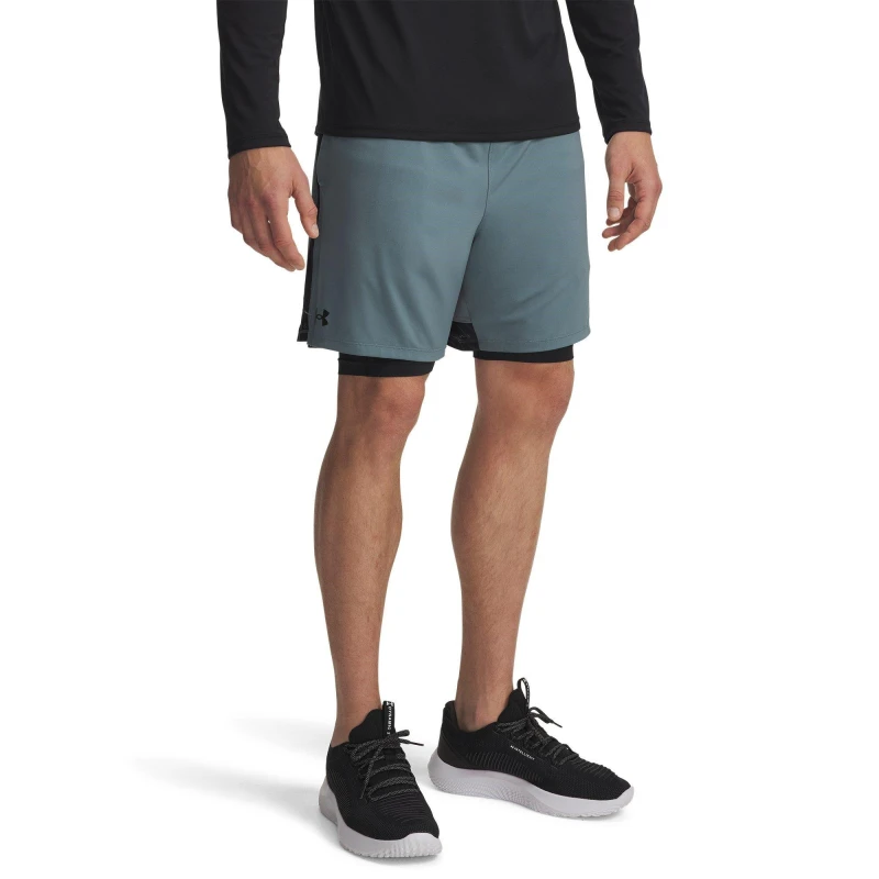 Image of Under Armour Mens Tech Vent Performance Gym Shorts Jasper Blue male L