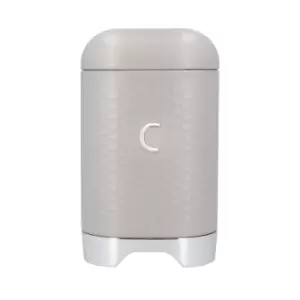 Image of Textured Geo Metal Coffee Canister