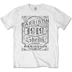 Image of Peaky Blinders - Garrison Pub Mens Small T-Shirt - White