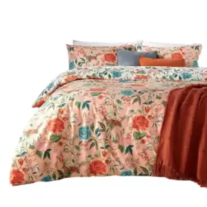 Image of Furn Azalea Floral Duvet Cover Set (Single) (Pink)