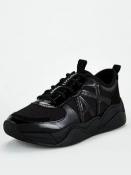 Image of Armani Exchange Balda Trainers Black Size 7 Women