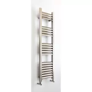 Image of Towelrads Accuro Korle Champagne 1000mm x 300mm Aluminium Towel Warmer - Brushed Aluminium