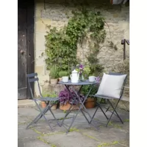 Image of Outdoor Indoor Rive Droite Patio Bistro Set Chairs Carbon Steel - Garden Trading