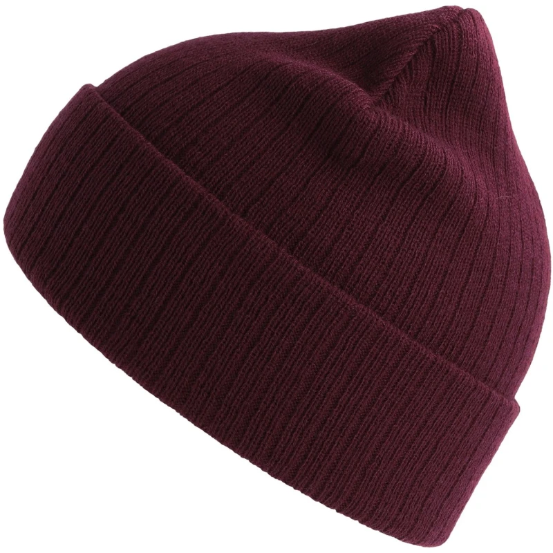 Image of Atlantis Atlantis Men Rio Ribbed Beanie in Burgundy Burgundy One Size Male 5063470815197