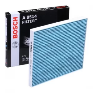 Image of Bosch Pollen Filter PEUGEOT,ALFA ROMEO,FIAT 0 986 628 514 55702456,77365638,647960 Cabin Filter,Cabin Air Filter,Filter, interior air 647969,647984