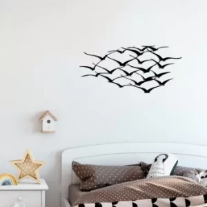 Image of Herd Of Birds Black Decorative Metal Wall Accessory