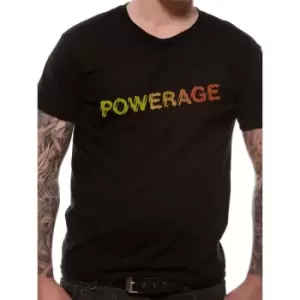 Image of AC/DC - Powerage Logo Mens XX-Large T-Shirt - Black