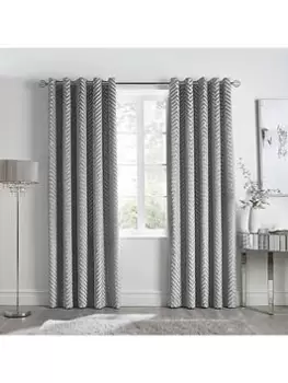 Image of By Caprice Faye Eyelet Lined Curtains