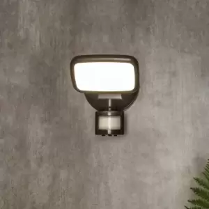 Image of Zinc LYNN LED PIR Security Spotlight 10W Cool White Dark Grey