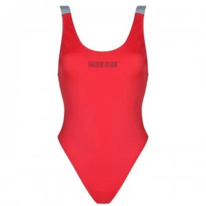 Image of Calvin Klein Scoop One Piece Swimsuit - Fiery Red