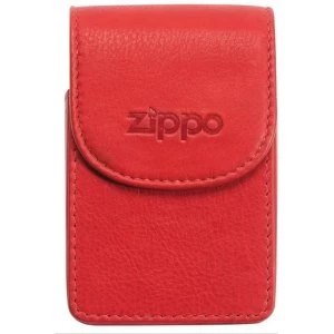 Image of Zippo Leather Cigarette Case Red