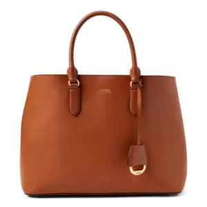 Image of Lauren by Ralph Lauren Large Marcy Satchel - Brown