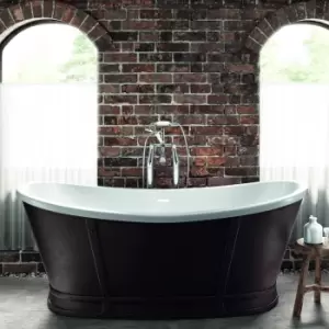 Image of Metallic Freestanding Double Ended Slipper Bath 1750 x 800mm - Elementa