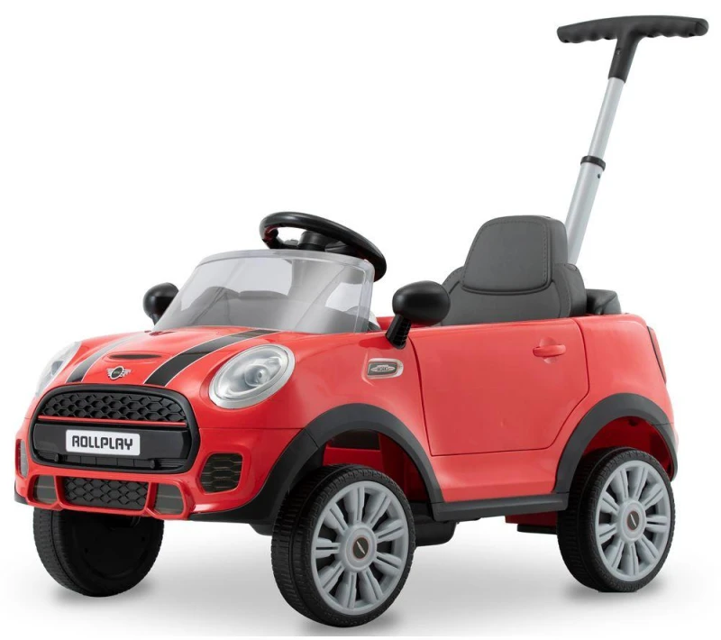 Image of ROLLPLAY Mini Cooper Car Kid's Ride-on Toy - Red, Black,Red 4894662425136