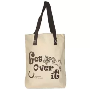 Image of Moorland Rider Horsey Girl Shopper Bag (38cm x 40cm x 10cm) (Brown)