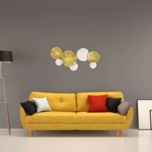 Image of Samuray Multicolor Decorative Metal Wall Accessory