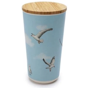 Image of Seagull Bamboo Composite Large Round Storage Jar