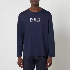 Image of Polo Ralph Lauren Mens Logo Long Sleeve T-Shirt - Cruise Navy - S