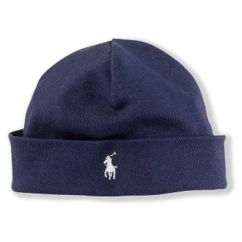 Image of Polo Ralph Lauren Polo Beanie Hat Baby Boys - French Navy