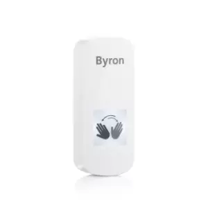 Image of Byron Touch-Free Push Button Doorbell with Wave Sensor - White