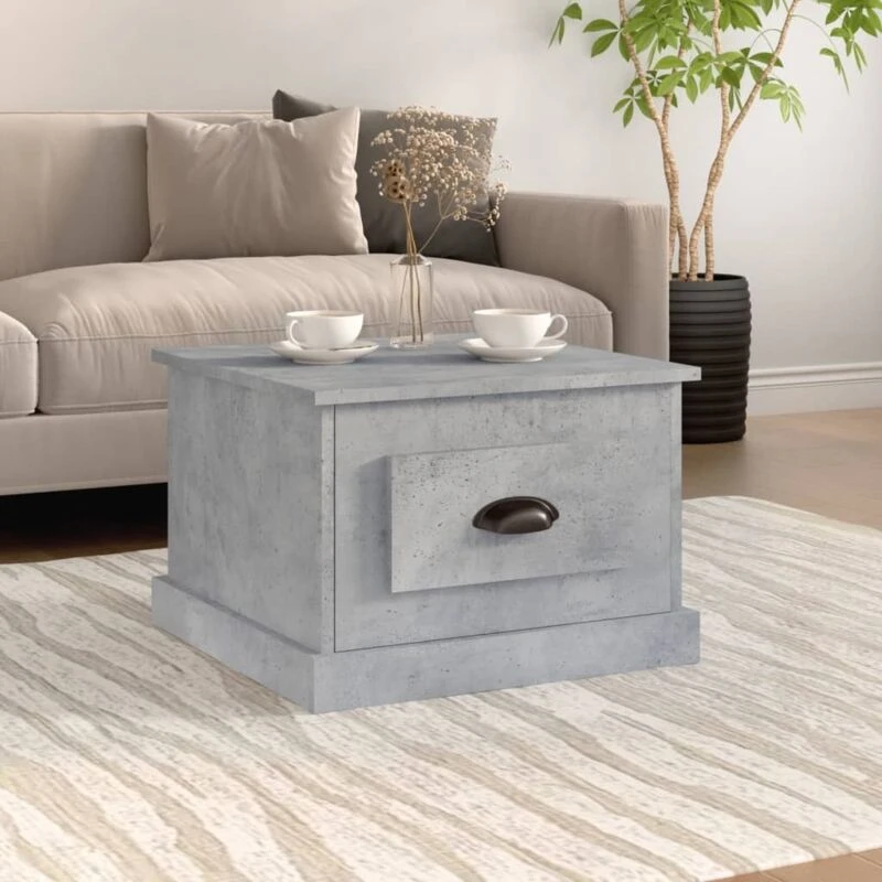 Image of VIDAXL Coffee Table Concrete Grey 50x50x35cm Engineered Wood vidaXL 8720845791421