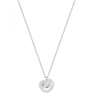 Image of Ladies Swarovski Rhodium Plated Generation Necklace