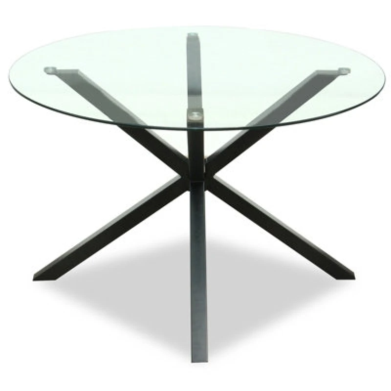 Image of Hill Interiors Monza Round Glass Dining Table
