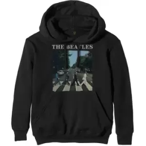 Image of The Beatles - Abbey Road Unisex Small Pullover Hoodie - Black