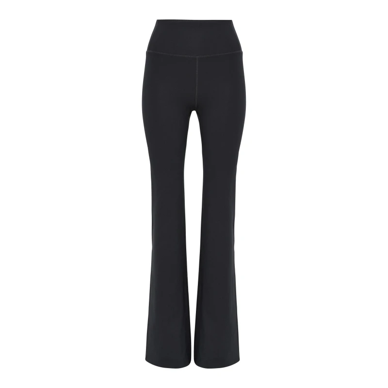 Image of Girlfriend Collective Womens Comp Flare Leggings Black female 12 (M)