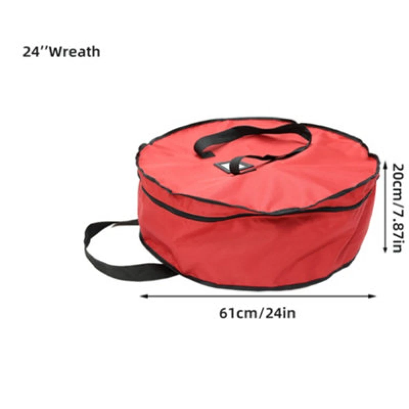 Image of Outdoor Living (NW) Ltd Christmas Xmas Wreath Decoration Zip Up Sack Fabric Storage Bag