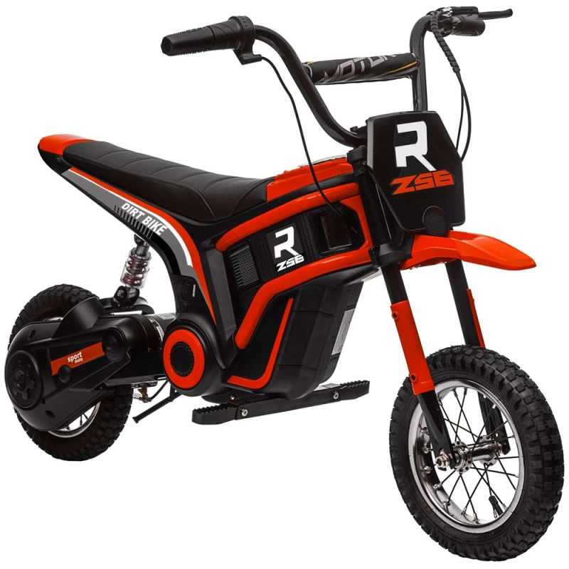 Image of HOMCOM 24V Kids Electric Motorbike w/ Twist Throttle - Red 370-304V70RD