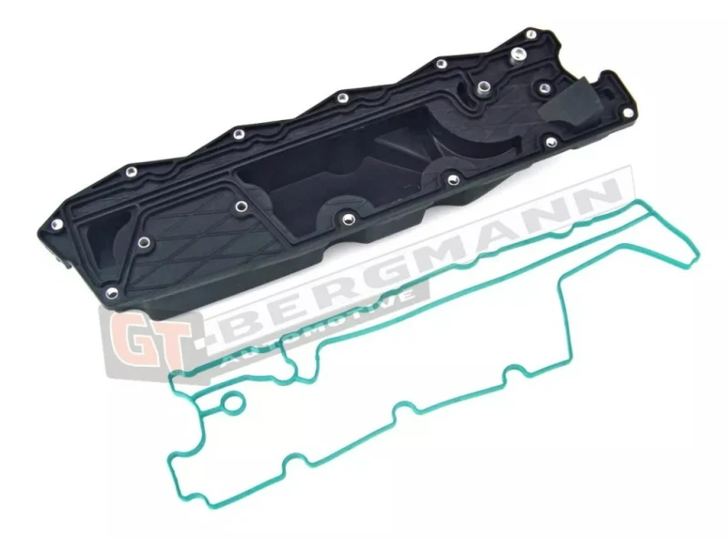 Image of GT-BERGMANN GT58-006 Rocker Cover with valve cover gasket, with breather valve, Upper Plastic Rocker Cover (977)