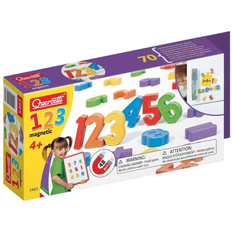 Image of Quercetti 123 Magnetic - 48 Pieces, Multi 5463