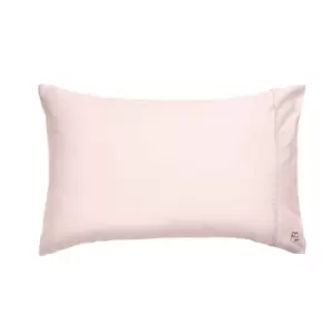 Image of Ted Baker 250 Thread Count Plain Dye Standard Pillowcase, Soft Pink