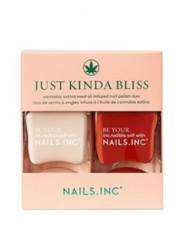 Image of Nails Inc Just Kinda Bliss Nail Polish Duo
