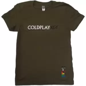 Image of Coldplay - X & Y High Up Above Ladies Small T-Shirt - Green