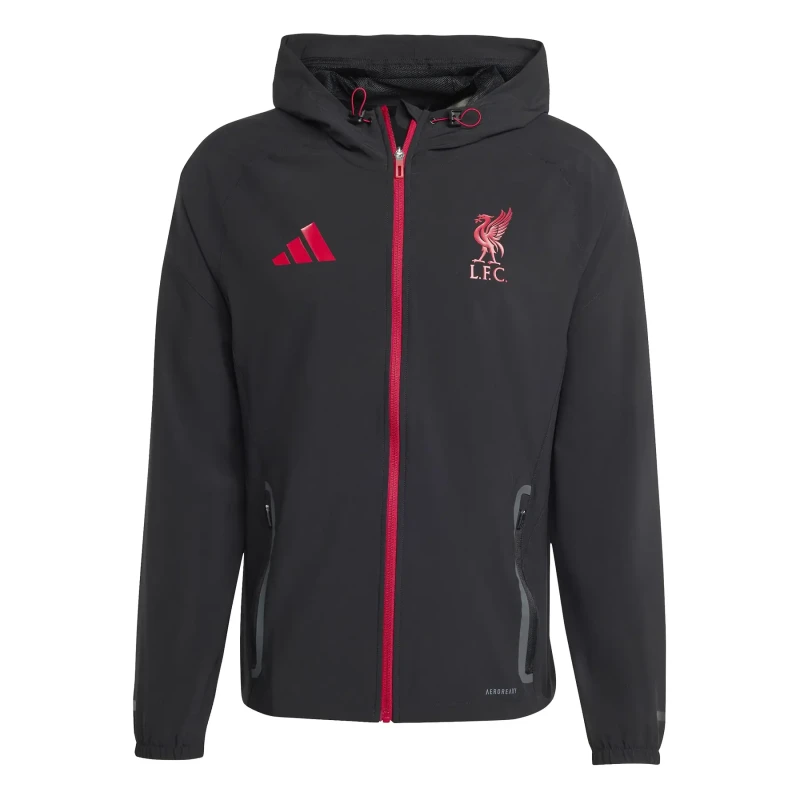 Image of Adidas Liverpool FC tracksuit jacket Tiro 25 Competition Vis Tech Noir Male S JZ5556