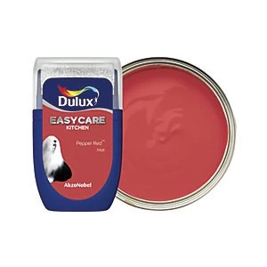 Image of Dulux Easycare Kitchen Pepper Red Matt Emulsion Paint 30ml
