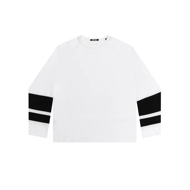 Image of No Fear Mens Long Sleeve T-Shirt White/Black male S