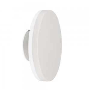 Image of Round Flush Wall Lamp, 9.6W LED, 3000K, 720lm, IP54, White