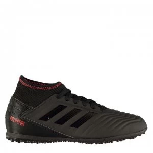 Image of adidas Predator 19.3 Childrens Astro Turf Trainers - Black