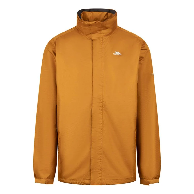 Image of Trespass Mens Fraser II Waterproof Jacket in Amber Size: XS Amber Male XS