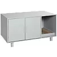 Image of PawHut Cat Litter Box D31-016GY